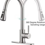 Single Handle Pull Down Kitchen Faucet, Stainless Steel Pull Out Kitchen Sink Faucet