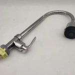 Kitchen Faucet, Stainless Steel Faucet,G1/2inch Household Kitchen Single Cold Type Water 360°Rotatable Wall Mount Faucet Faucet